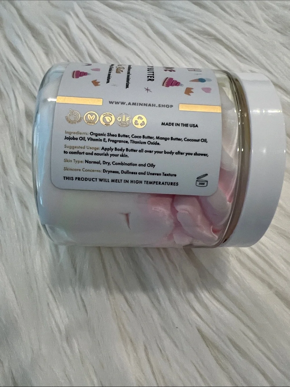 NWT aminnah birthday cake whipped body butter- retails $38.00 usd each